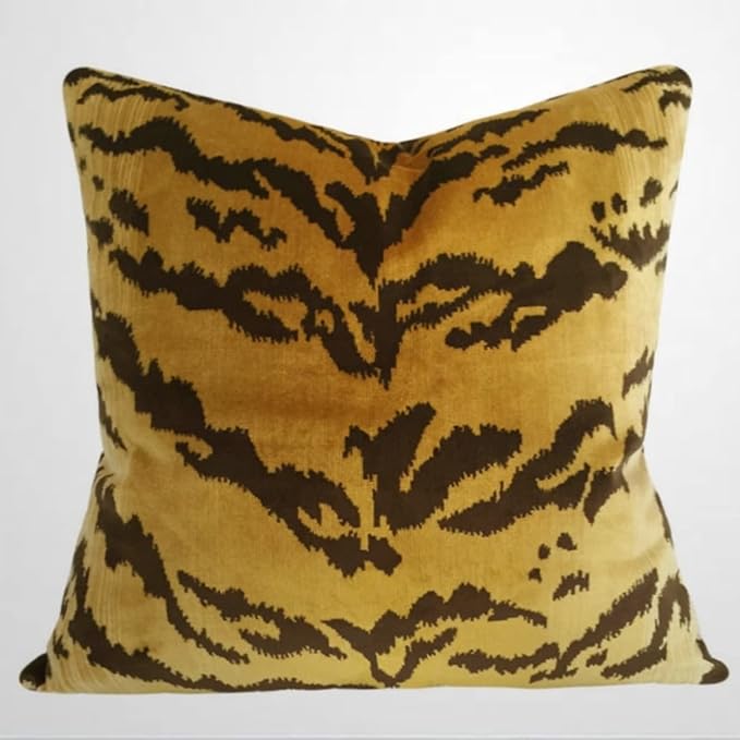 ArogGeld Tiger Pillow Corduroy Chinoiserie Pillow Covers Animal Print Tiger Farmhouse Cushion Cover 20x20in Pillow Case Asian Eurosham Accent Toss Pillowcase Rustic Decor for Sofa Living Room Bedroom ArogGeld Tiger Pillow Corduroy Chinoiserie Pillow Covers Animal Print Tiger Farmhouse Cushion Cover 20x20in Pillow Case Asian Eurosham Accent Toss Pillowcase Rustic Decor for Sofa Living Room Bedroom