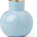 Kate Spade New York Blue Make It Pop Small Vase, 0.68 | Colorful glaze | for fresh or dried arrangements | 4.25 inch, 13oz, gift for women, home and shelf decor
