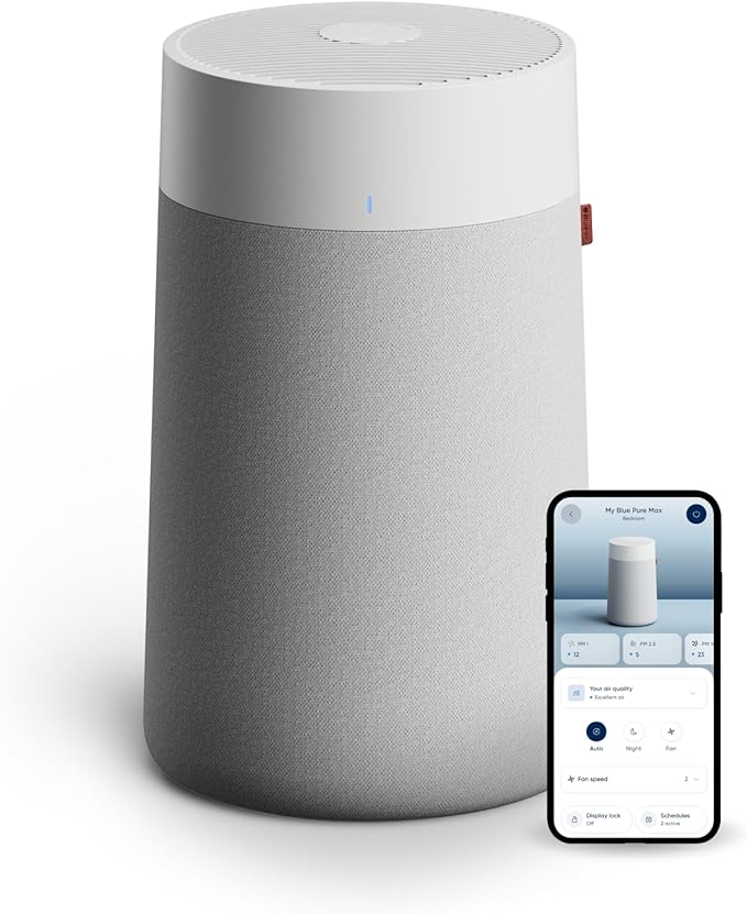 BLUEAIR Blue Pure 311i Max Smart Air Purifier for Medium Rooms up to 2,107 Sq Ft HEPASilent Air Cleaner for Pets Allergies Smoke & Dust WiFi Air Purifier with Auto Mode Quiet Air Purifier for Bedroom BLUEAIR Blue Pure 311i Max Smart Air Purifier for Medium Rooms up to 2,107 Sq Ft HEPASilent Air Cleaner for Pets Allergies Smoke & Dust WiFi Air Purifier with Auto Mode Quiet Air Purifier for Bedroom