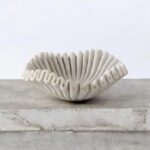 HOME Marble Urli Bowl | Handmade Decorative Bowl from Natural Marble | Elegant Home & Festive Décor (5 INCH)