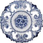 14 Inch Hand Painted Blue and White Portuguese Ceramic Wall Décor Hanging Plate Made in Portugal