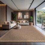 CAMILSON Easy Jute Rug 10×14, Indoor Outdoor Natural Color Fiber Area Rugs for Living Room Patio and Kitchen Rug, Sisal Boho Woven Design, Easy-Cleaning, Washable Outside Carpet Alfombras (10 x 14)