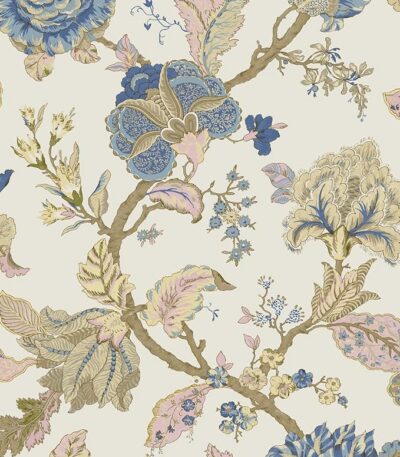 NextWall Kianna Jacobean Floral Peel and Stick Wallpaper (Parchment)